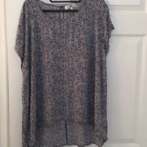 Floral Blue Women's Top